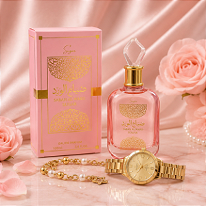 Kit Perfume Sabal Al Ward Sugar 100ML Eau de Parfum + Relogio