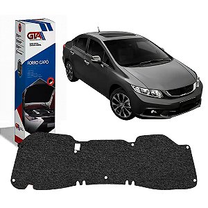 Forro Manta Do Capô Anti Chamas e Ruído Honda Civic 2012 Até 2016
