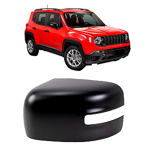 Capa Retrovisor Renegade 2015 Até 2022 Preto C/Pisca