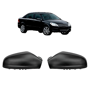 Par Capa Retrovisor Vectra 2006 Até 2011 Preto Sem Pisca