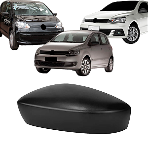 Capa Retrovisor Gol G6 G7 G8 2013 Até 2023 Fox 2011 Até 2023 UP 2013 Até 2021 Preto Sem Pisca