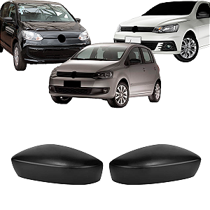 Par Capa Retrovisor Gol G6 G7 G8 2013 Até 2023 Fox 2011 Até 2023 UP 2013 Até 2021 Preto Sem Pisca