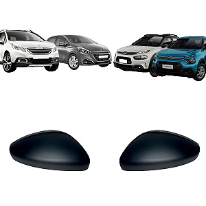Par Capa Retrovisor Peugeot 208 2013 A 2024 2008 2015 A 2024 Citroen C4 Cactus 2018 A 2024 C3 Aircross 2015 A 2021