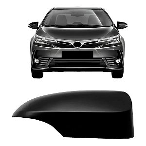 Capa Retrovisor Corolla 2014 2015 2016 2017 Preto Fosco C/ Pisca