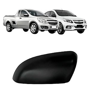 Capa Retrovisor Agile 2009 Até 2016 Montana 2011 Até 2021 Preto Fosco