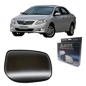 Lente Retrovisor Corolla 2008 Até 2014 Convexo C/Base