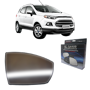 Lente Retrovisor Ecosport 2013 Até 2022 Convexo Com Base