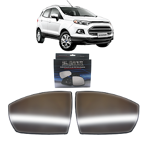Par Lente Retrovisor Ecosport 2013 Até 2022 Convexo Com Base