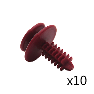 Kit 10 Grampo Da Forração Porta Vermelho Linha FIAT