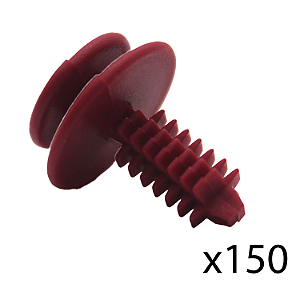Kit 150 Grampo Da Forração Porta Vermelho Linha FIAT