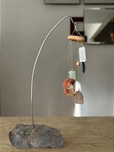 Sino de Mesa com Pedras Naturais