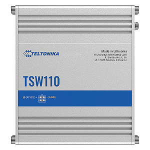 TSW110 Switch Industrial 5 portas Gigabit Ethernet não gerenciável Teltonika