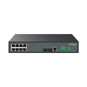 SWITCH 8 PORTAS 101001000 2 SFP S2310G A INTELBRAS