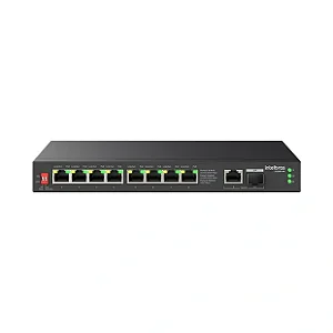 SWITCH 10 PORTAS 101001000 COM 8P POE 2 UPLINK S1110G PA INTELBRAS