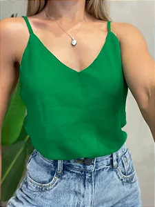 Blusa Feminina em Duna de Alça Ajustável Paloma Ref. 49