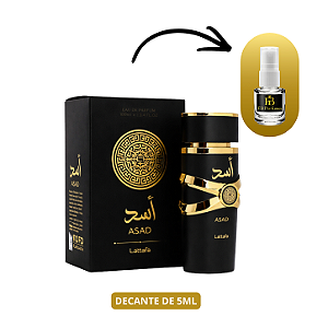(Decant 5ml) Asad Black EDP Masculino – Lattafa