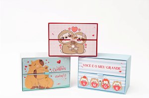 Caixa Gaveta 2 Andares – perfeita para presentear com elegância e organização em ocasiões especiais.