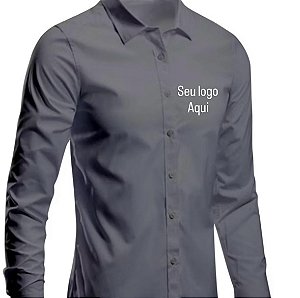 CAMISA SOCIAL BORDADA (min 10 peças)