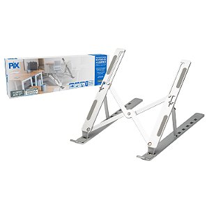 Suporte Para Notebook Altura Ajustável Alumínio Dobrável PIX 079-0062