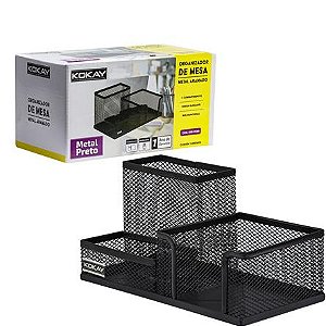 Organizador de Mesa Metal Aramado Preto 056-0068