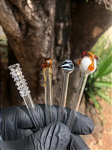 Kit C/ 4 Piteiras de Vidro Personalizadas