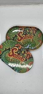 Bandeja Sativa pequena com tampa