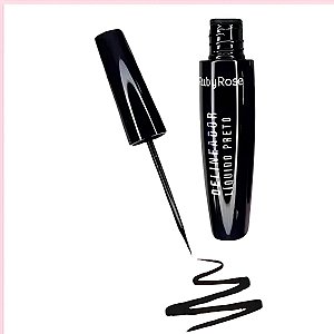 Delineador Liquido Preto Ruby Rose