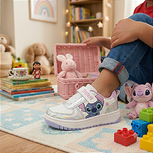 Tênis Infantil Stitch Disney Original Menina
