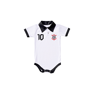 Body Polo Bebê Corinthians Nº 10 | Torcida Baby | Bebê Mania