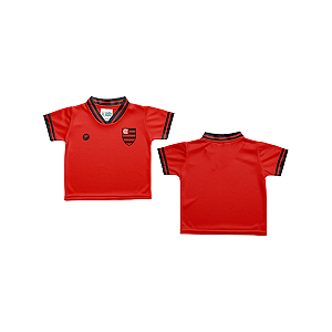 Camiseta Bebê Flamengo Oficial Torcida Baby Vermelha Infantil