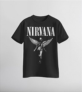 Camiseta da banda Nirvana com arte inspirada no álbum In Utero