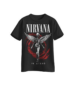 Camiseta da banda Nirvana Look Nirvana In Utero