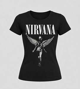 Baby look da banda Nirvana com arte inspirada no álbum In Utero