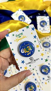 Bottons Alfinete P + card personalizado - 10 unidades
