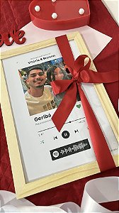 Quadro Spotify Personalizado com Foto