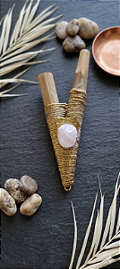 Kuripe Artensal - Edição Coração Dourado (Quartzo Rosa)