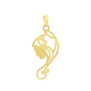 Pingente Nossa Senhora de ouro 18k face