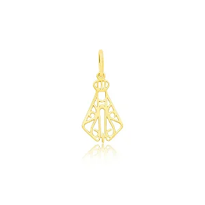 Pingente Nossa Senhora Aparecida de ouro 18k XIX