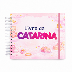 Diário de bebê (20x22,5cm) - Menina 01