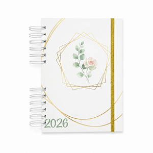 Agenda Permanente - Minimalista Floral 01