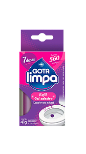 GEL ADESIVO LAVANDA (aplicador + refil) - Gota Limpa - 41g