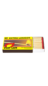 FÓSFOROS EXTRA LONGOS - Fiat Lux - 50 unidades