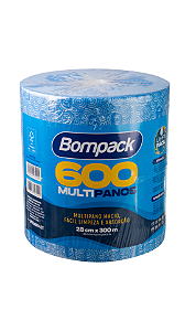 BOBINA MULTIUSO AZUL 300M - Bompack - 600 panos