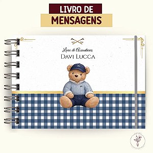 Livro De Mensagens De Assinatura Menino Para Festas Eventos