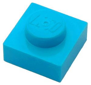 LEGO® Plate 1x1 - NOVO - Original - cod 3024 - Medium Azure