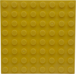 LEGO® Plate 8x8 - Bright Light Yellow - NOVO - Original
