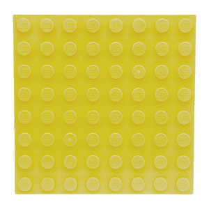 LEGO® Plate 8 x 8 - Bright Light Yellow - NOVO - Original - PB00010
