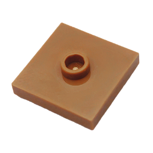 LEGO® Plate Modificada 2 x 2 - Medium Nougat - NOVO - Original - PB00057