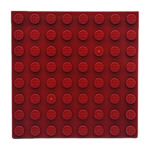 LEGO® Plate 8 x 8 - Dark Red - NOVO - Original - PB00063