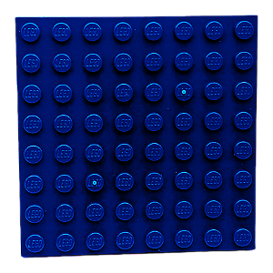LEGO® Plate 8 x 8 - Dark Blue - NOVO - Original - PB00063